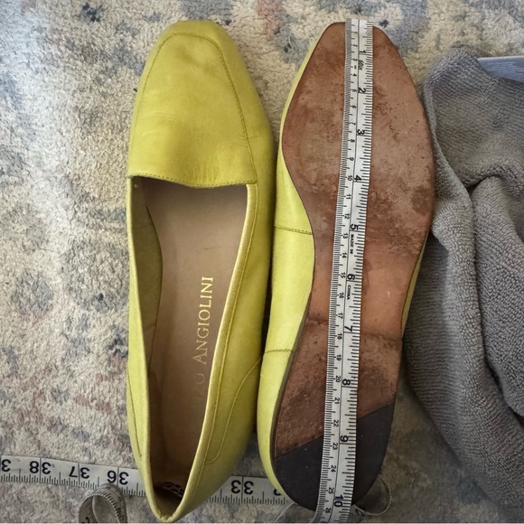 Vintage Enzo Angiolini liberty Lime Green Loafers flat leather size 9 - Picture 9 of 10